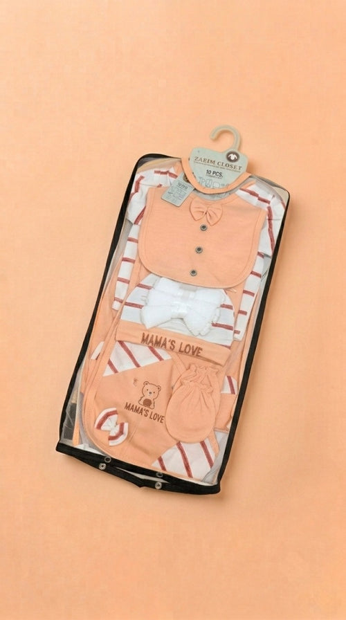 10-Piece Baby Layette Essential Gift Set – Newborn Clothing & Accessories