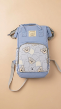 Cute Bear Print Multifunctional Baby Diaper Backpack – Waterproof Travel Organizer Bag